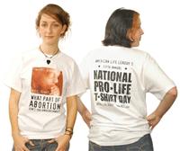 Pro life t-shirt day